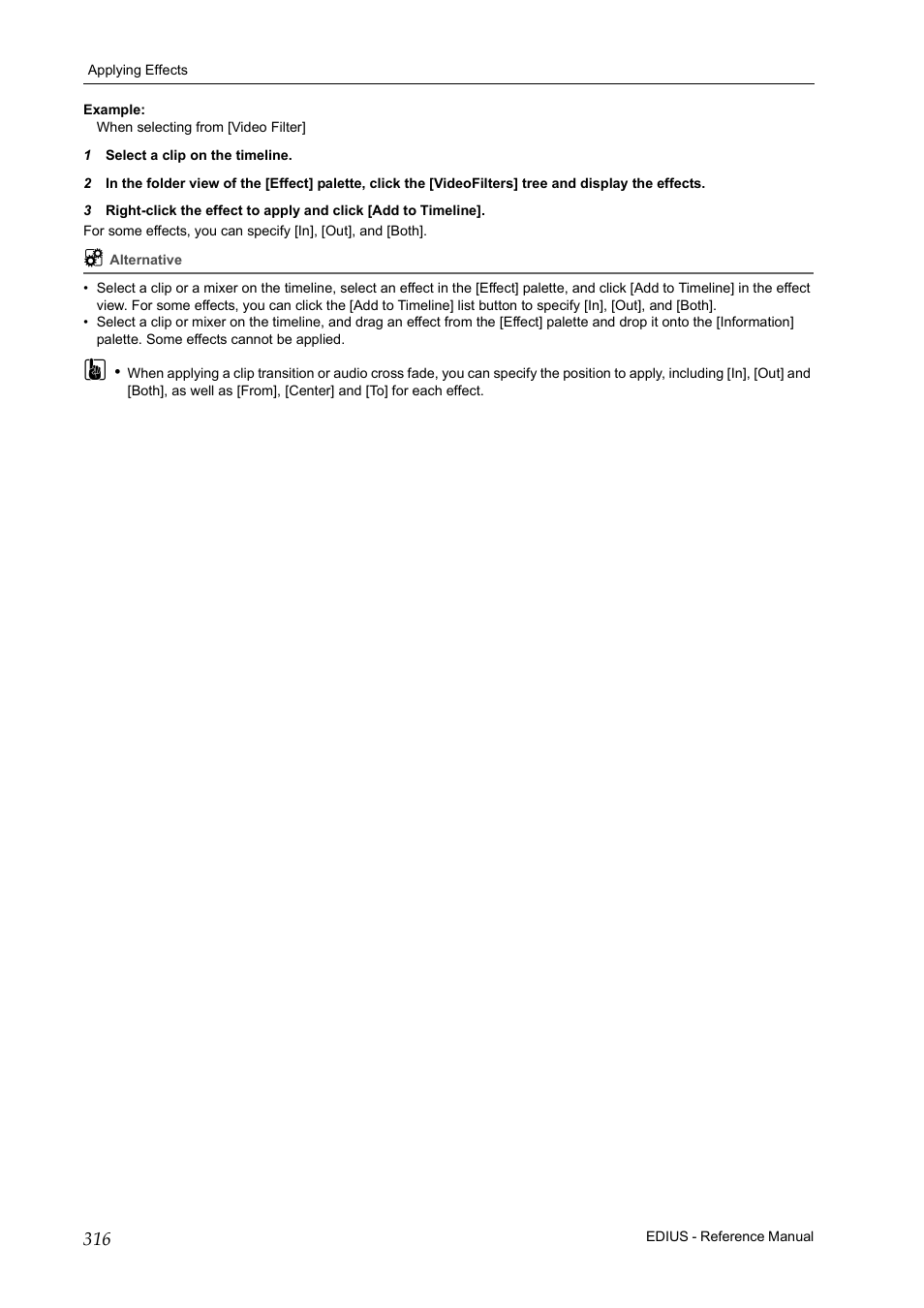 Grass Valley EDIUS Pro v.7.20 User Manual | Page 338 / 520