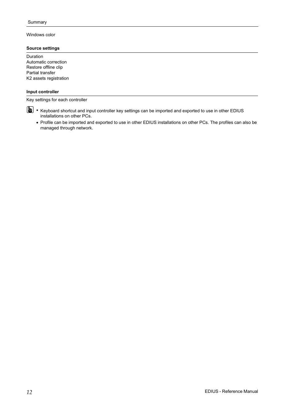 Grass Valley EDIUS Pro v.7.20 User Manual | Page 34 / 520