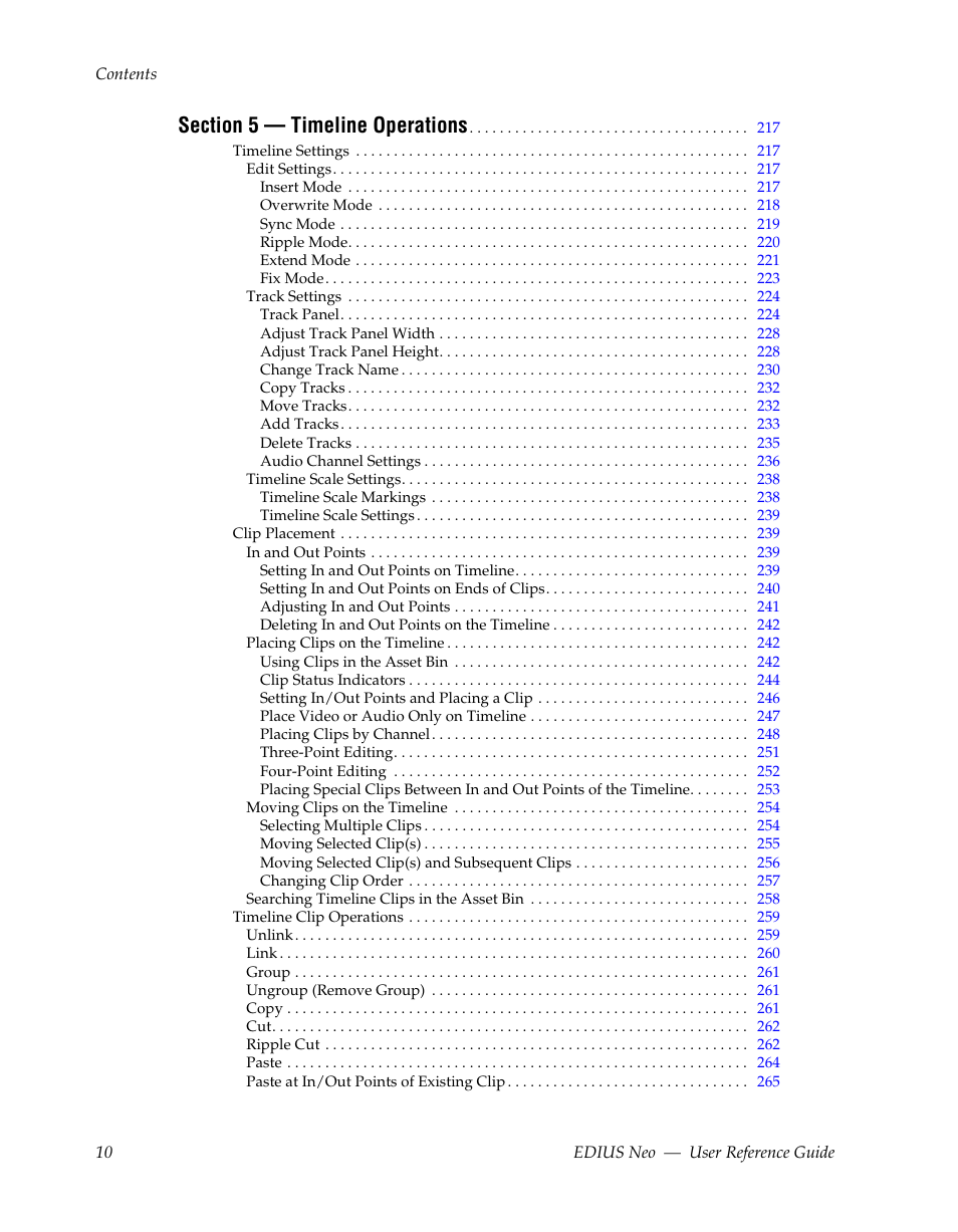 Grass Valley EDIUS Neo 2 User Manual | Page 10 / 608