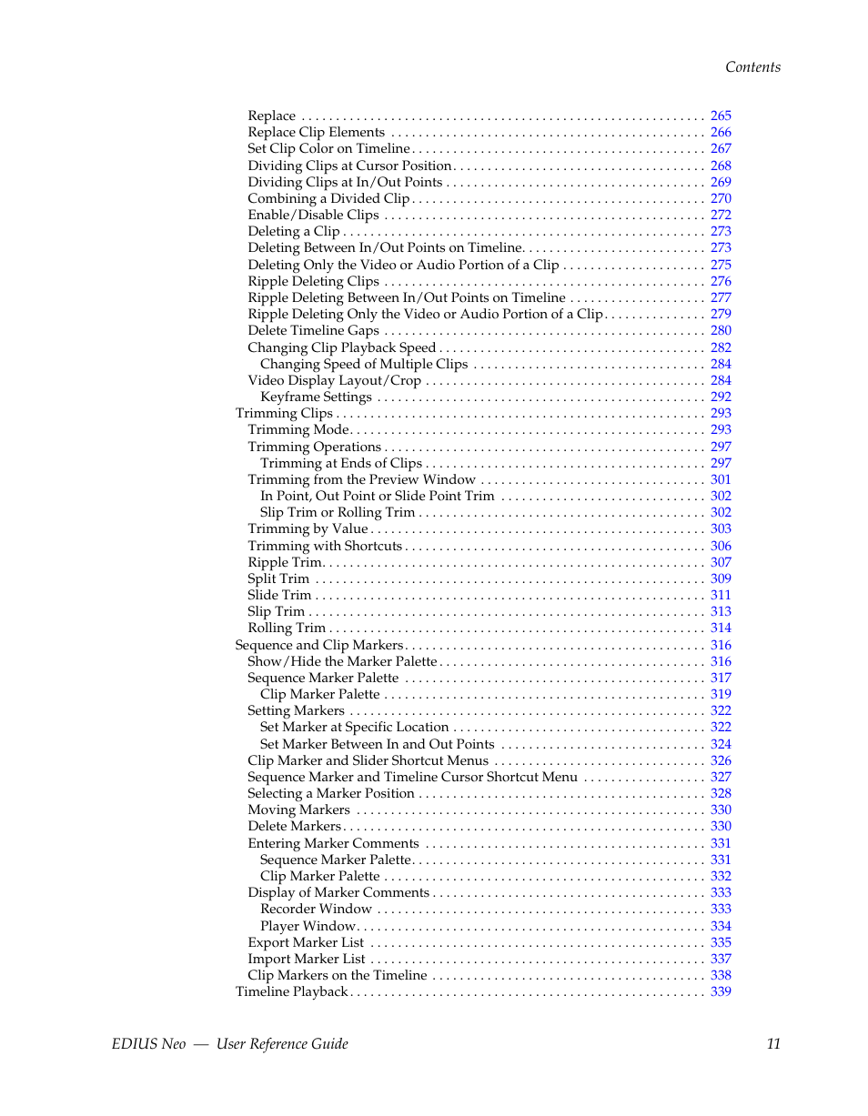 Grass Valley EDIUS Neo 2 User Manual | Page 11 / 608