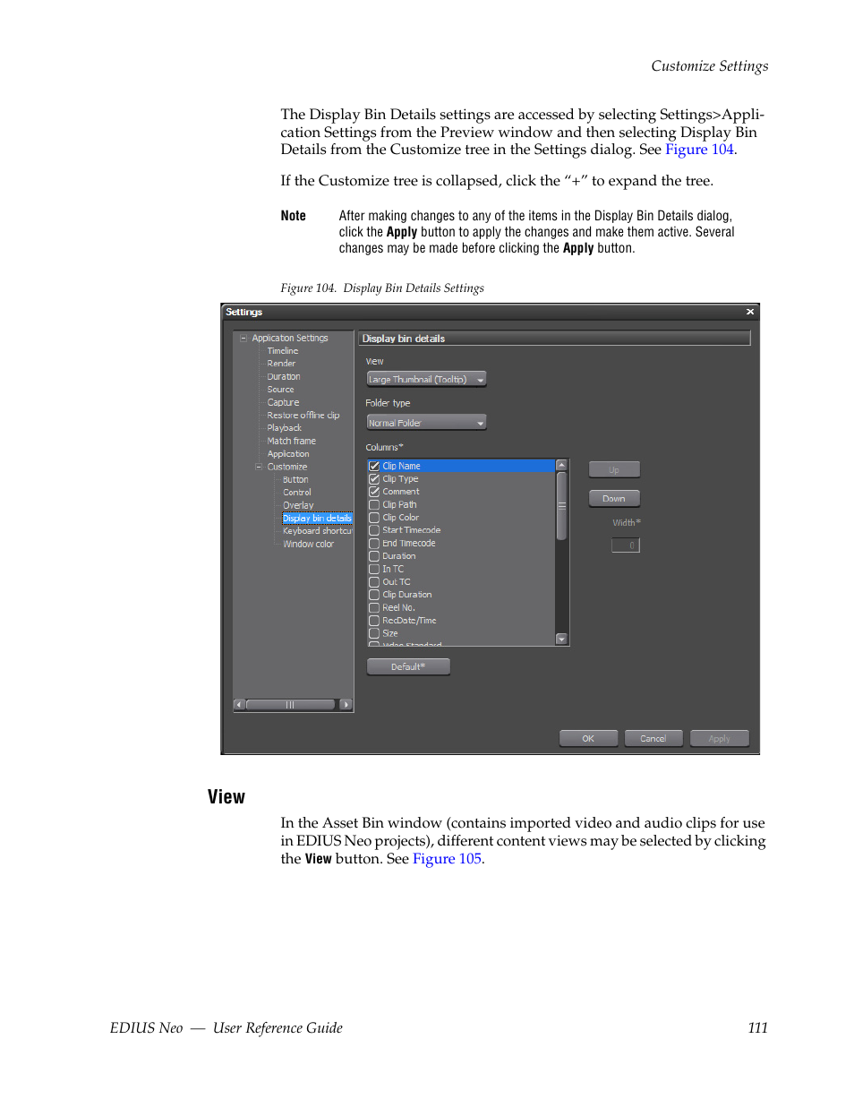 View | Grass Valley EDIUS Neo 2 User Manual | Page 111 / 608