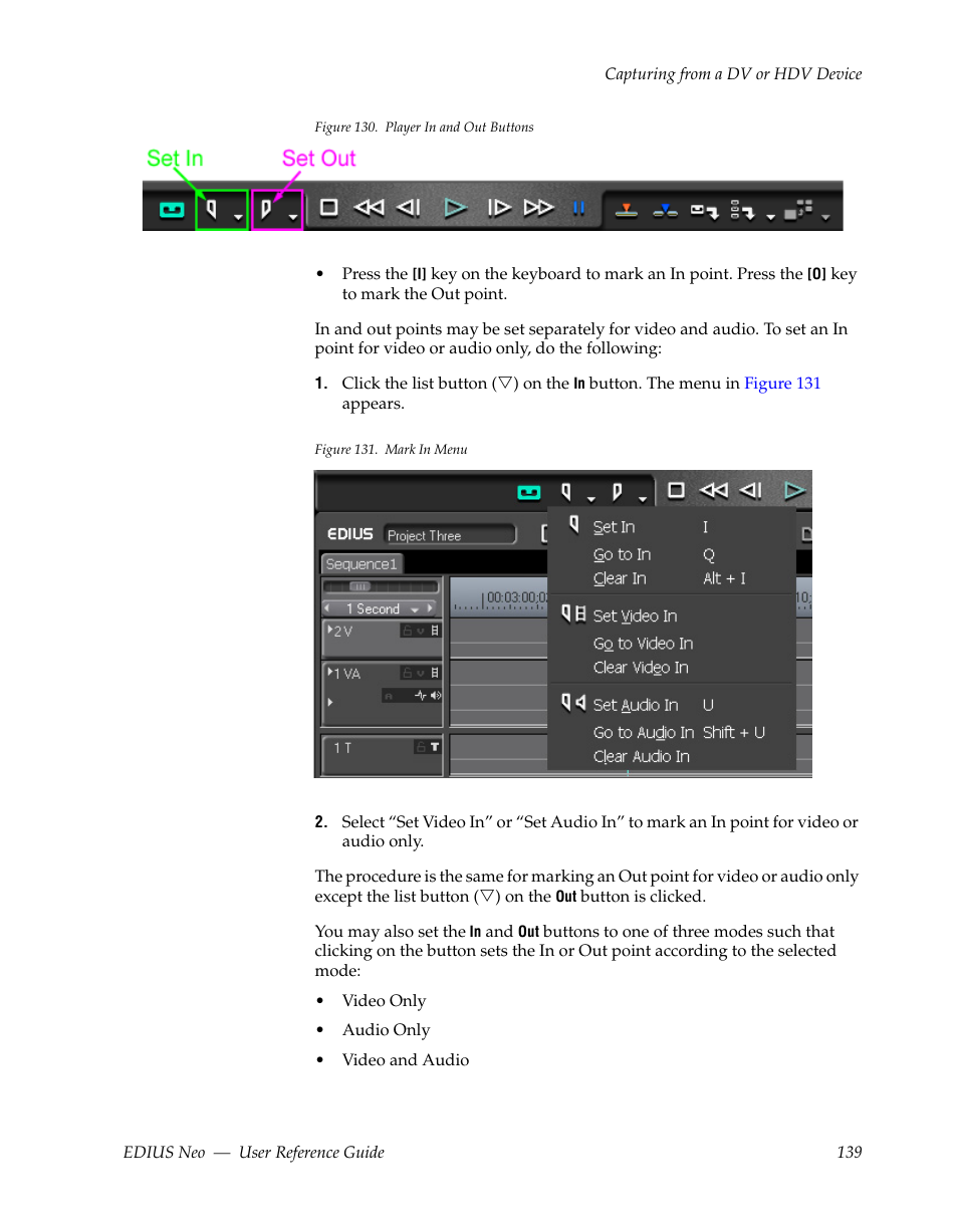 Figure 130 | Grass Valley EDIUS Neo 2 User Manual | Page 139 / 608