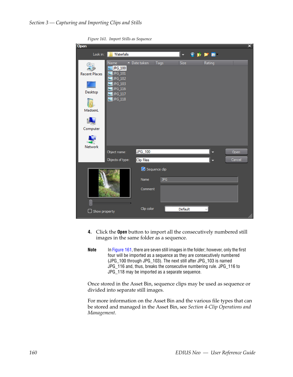 Grass Valley EDIUS Neo 2 User Manual | Page 160 / 608