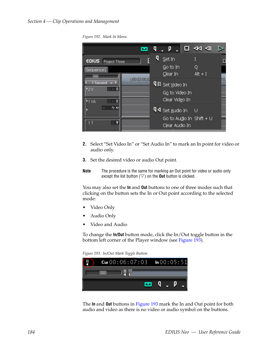 Nu in, Figure 192 | Grass Valley EDIUS Neo 2 User Manual | Page 184 / 608