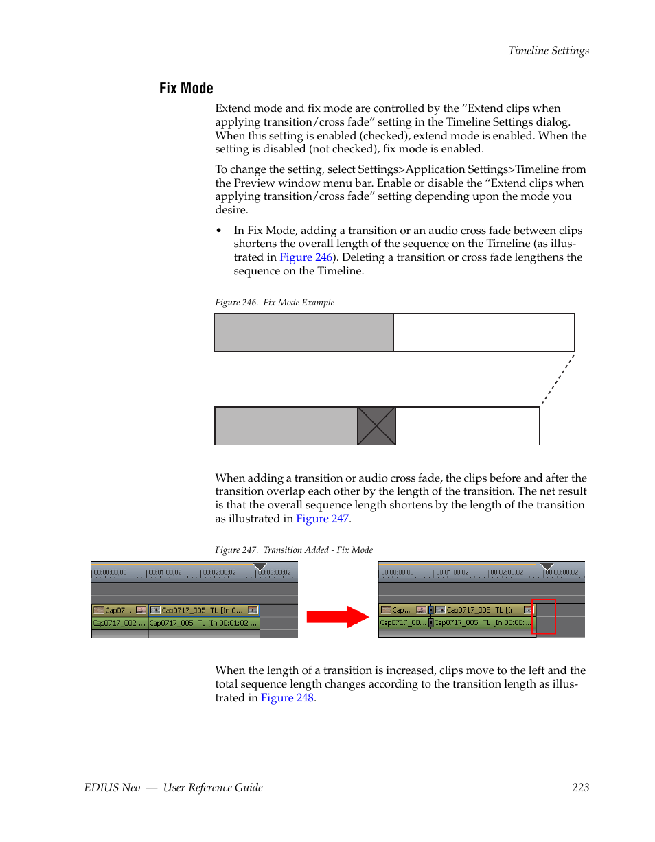 Fix mode, See fix mode | Grass Valley EDIUS Neo 2 User Manual | Page 223 / 608