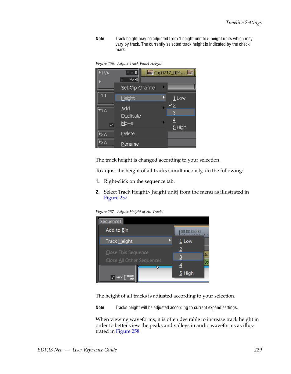 Lustrated in, Figure 256 | Grass Valley EDIUS Neo 2 User Manual | Page 229 / 608