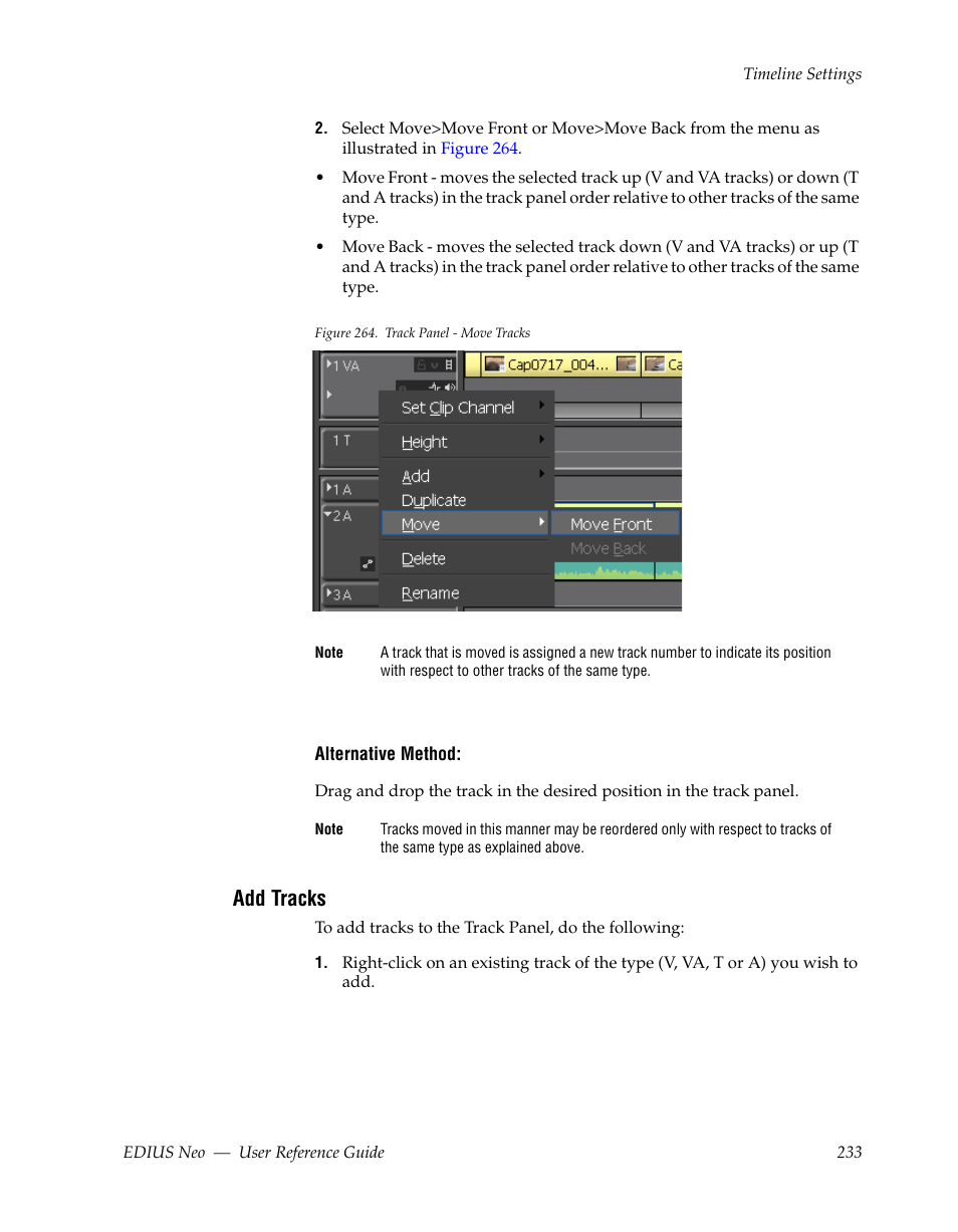 Add tracks | Grass Valley EDIUS Neo 2 User Manual | Page 233 / 608