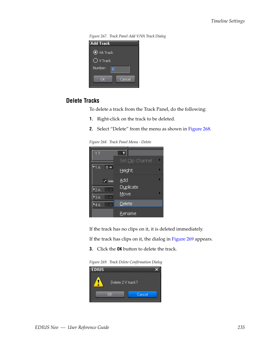 Delete tracks, Figure 267 | Grass Valley EDIUS Neo 2 User Manual | Page 235 / 608