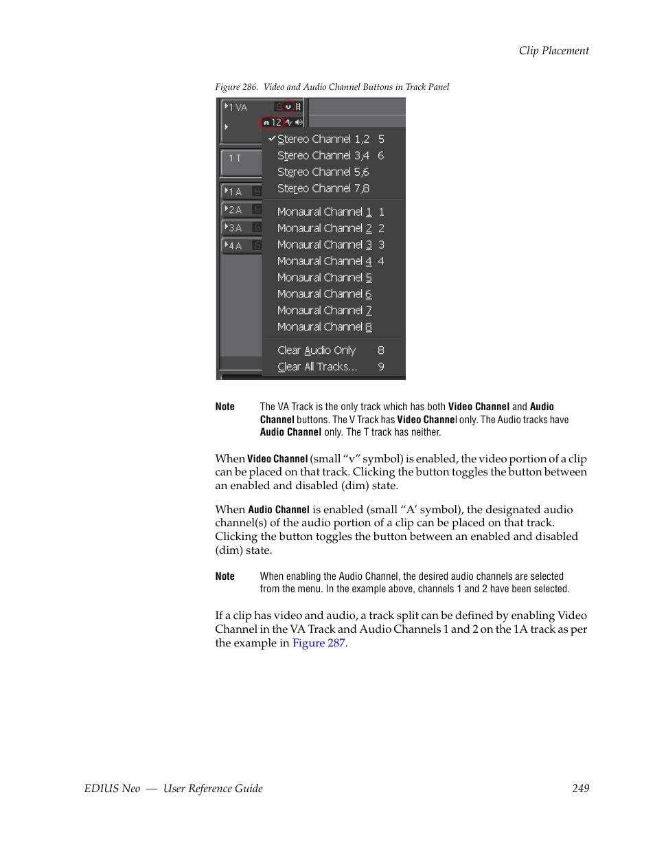 Figure 286 | Grass Valley EDIUS Neo 2 User Manual | Page 249 / 608