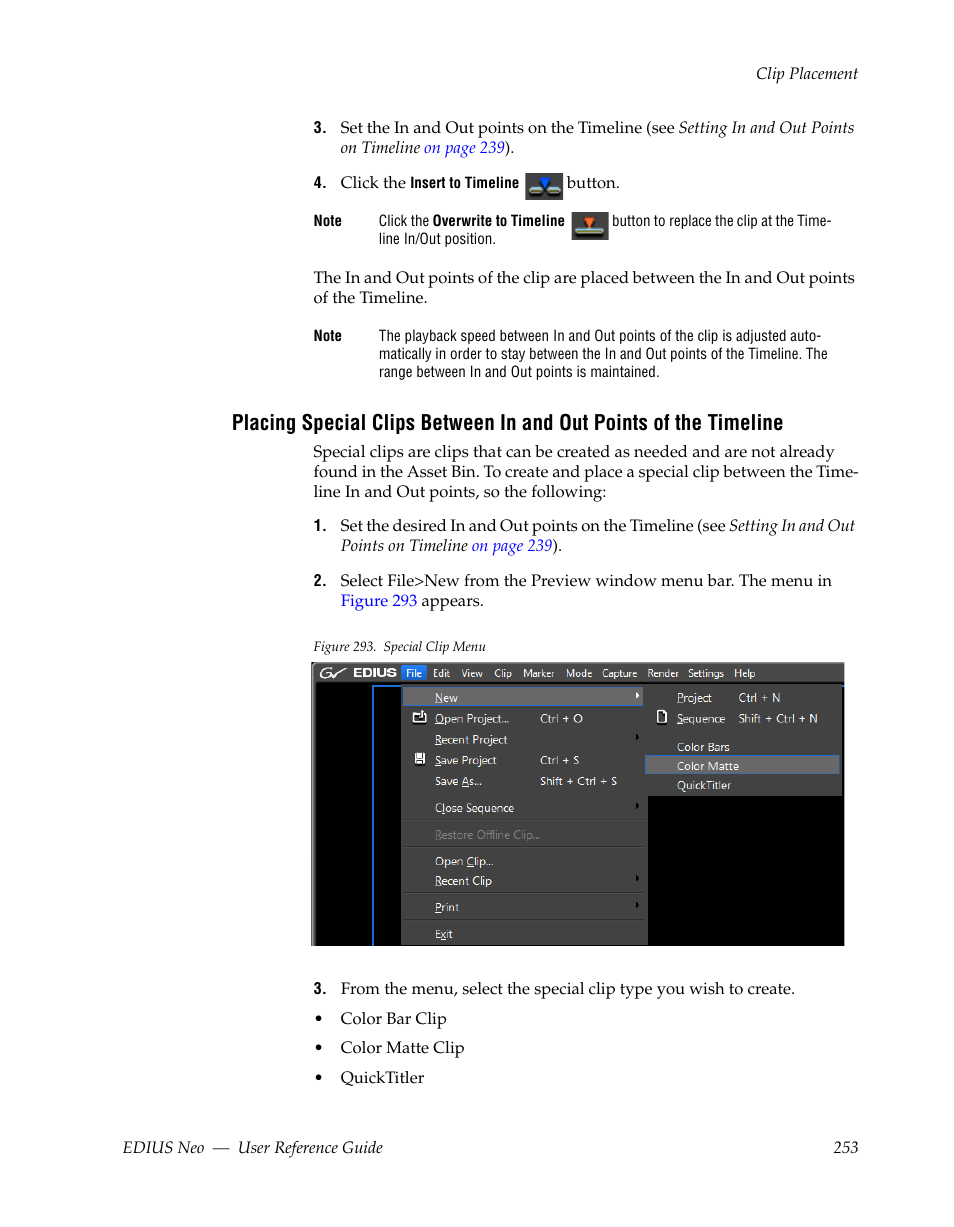 Grass Valley EDIUS Neo 2 User Manual | Page 253 / 608