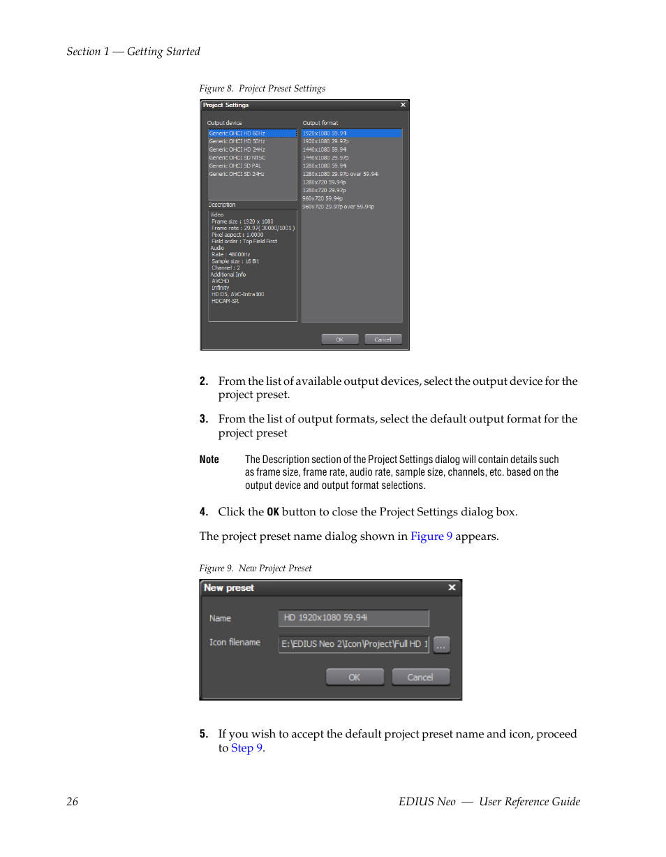 Figure 8, Appears | Grass Valley EDIUS Neo 2 User Manual | Page 26 / 608