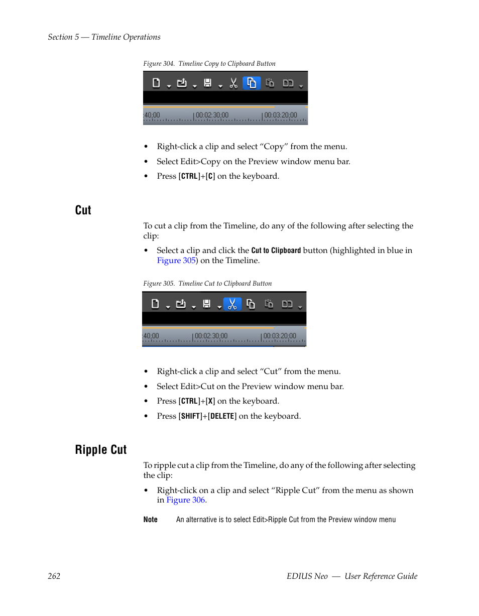 Ripple cut, Figure 304 | Grass Valley EDIUS Neo 2 User Manual | Page 262 / 608