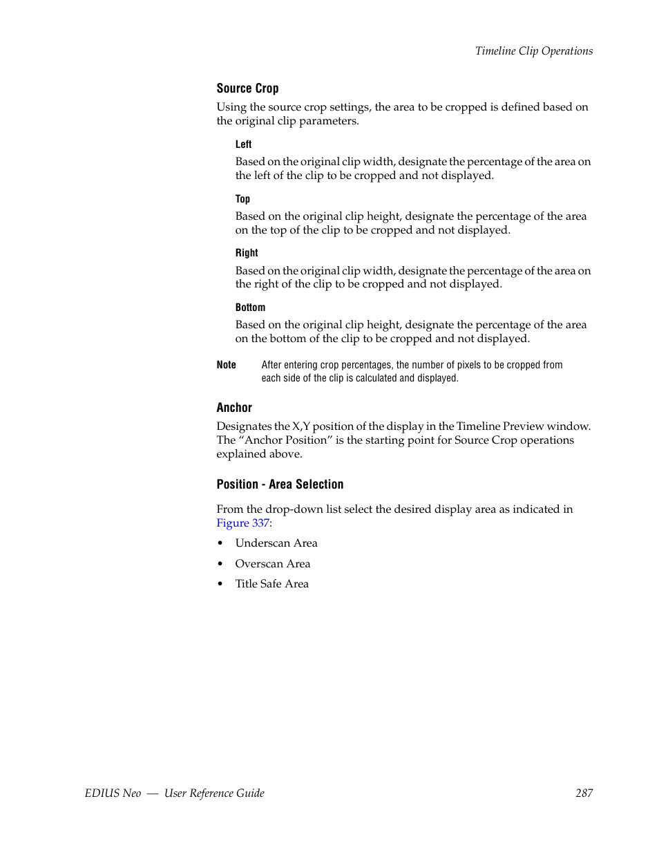 Grass Valley EDIUS Neo 2 User Manual | Page 287 / 608