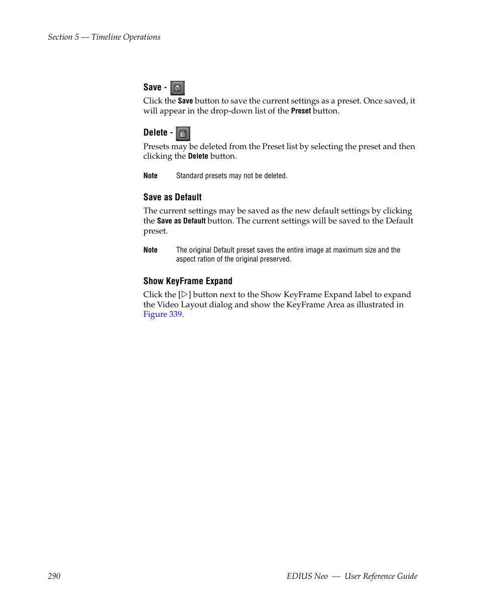 Grass Valley EDIUS Neo 2 User Manual | Page 290 / 608