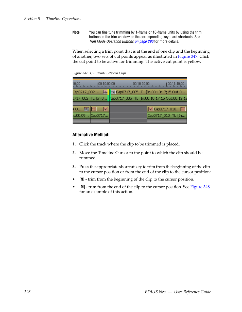 Grass Valley EDIUS Neo 2 User Manual | Page 298 / 608
