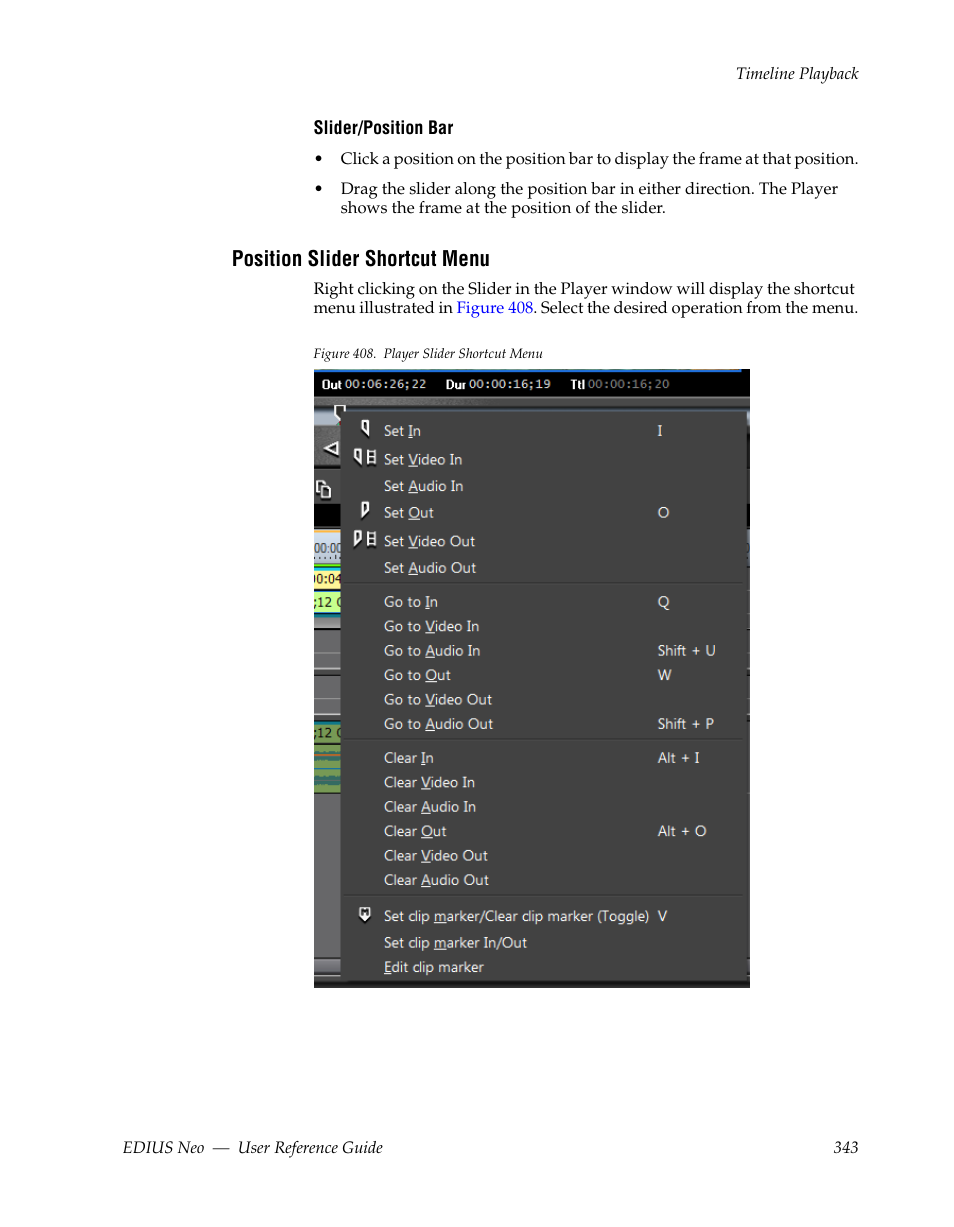 Position slider shortcut menu | Grass Valley EDIUS Neo 2 User Manual | Page 343 / 608