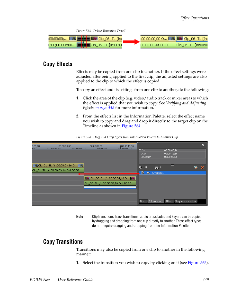 Copy effects, Copy transitions, Figure 563 | Grass Valley EDIUS Neo 2 User Manual | Page 449 / 608