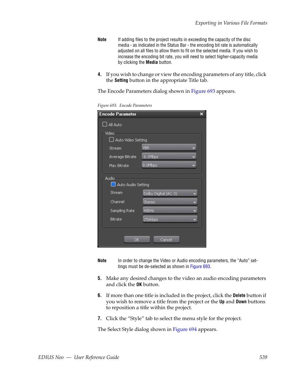 Grass Valley EDIUS Neo 2 User Manual | Page 539 / 608