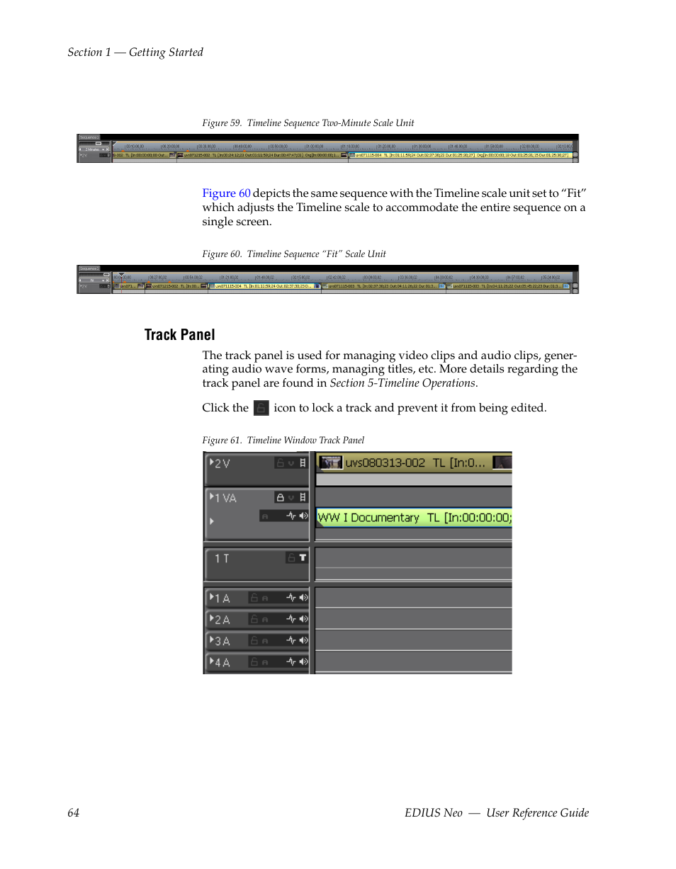 Track panel, Figure 59 | Grass Valley EDIUS Neo 2 User Manual | Page 64 / 608