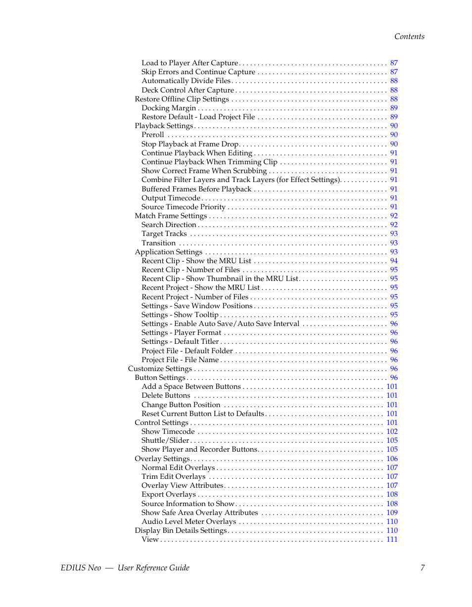 Grass Valley EDIUS Neo 2 User Manual | Page 7 / 608