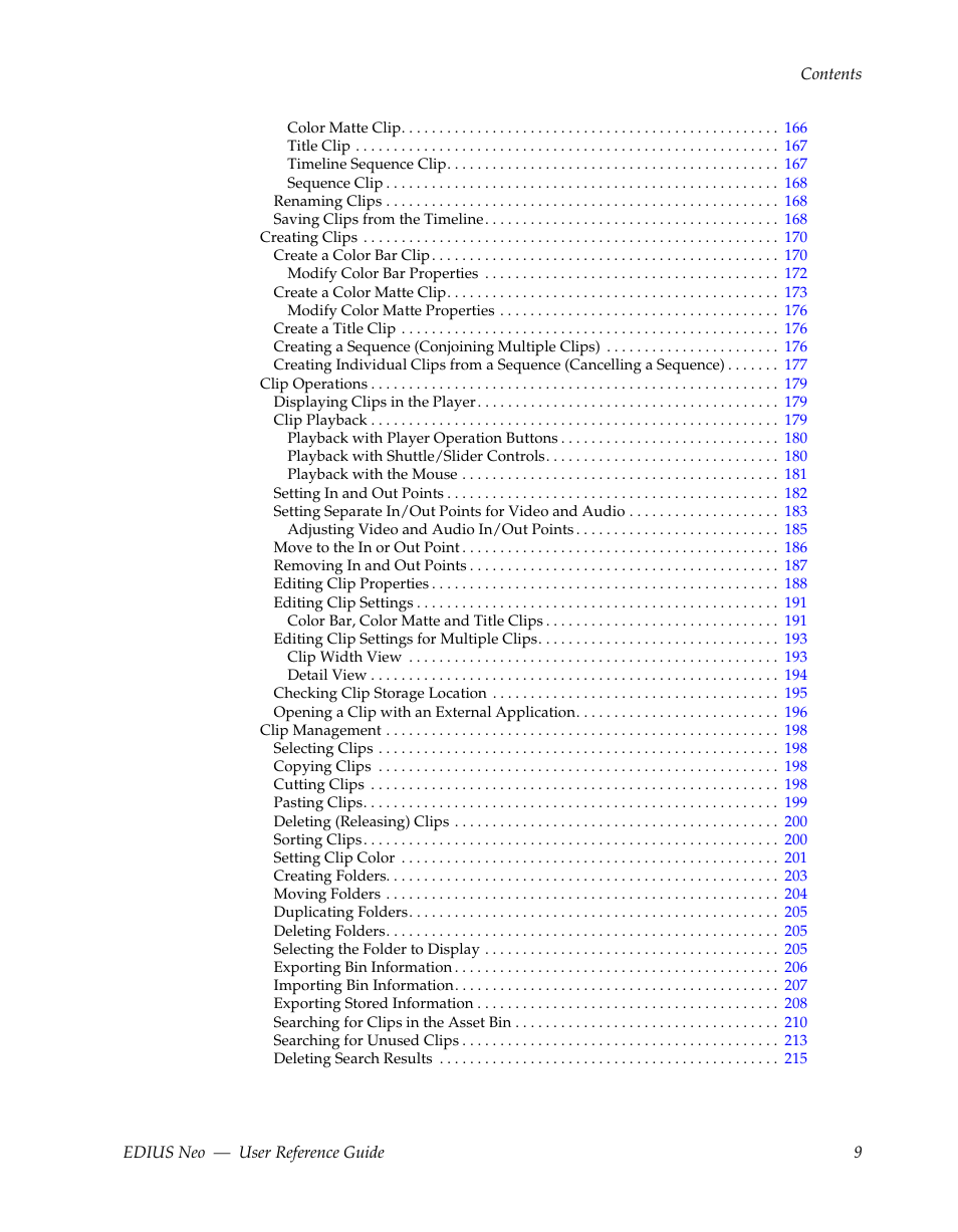 Grass Valley EDIUS Neo 2 User Manual | Page 9 / 608