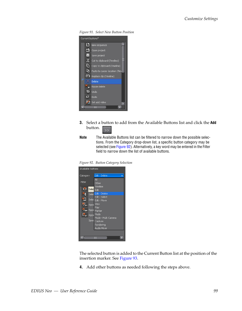 Figure 91, For an | Grass Valley EDIUS Neo 2 User Manual | Page 99 / 608