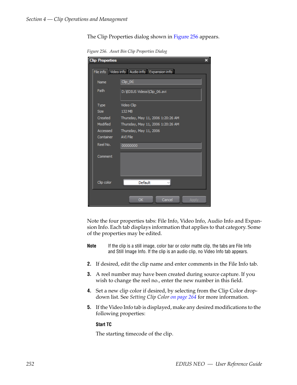 Grass Valley EDIUS Neo 3 User Manual | Page 254 / 802