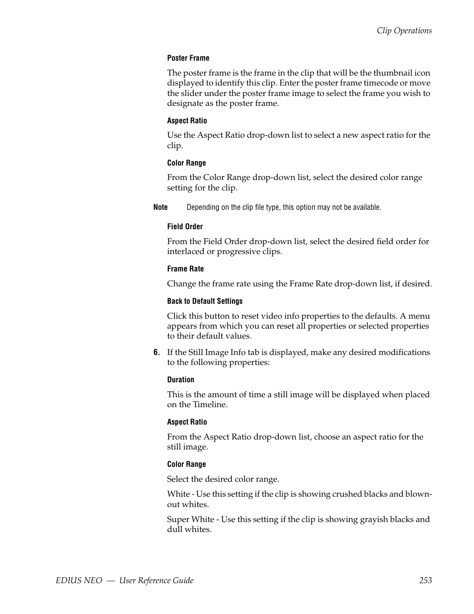 Grass Valley EDIUS Neo 3 User Manual | Page 255 / 802