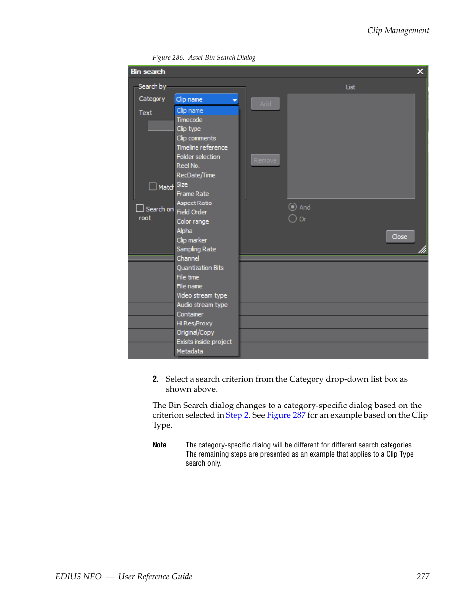 Figure 286 | Grass Valley EDIUS Neo 3 User Manual | Page 279 / 802