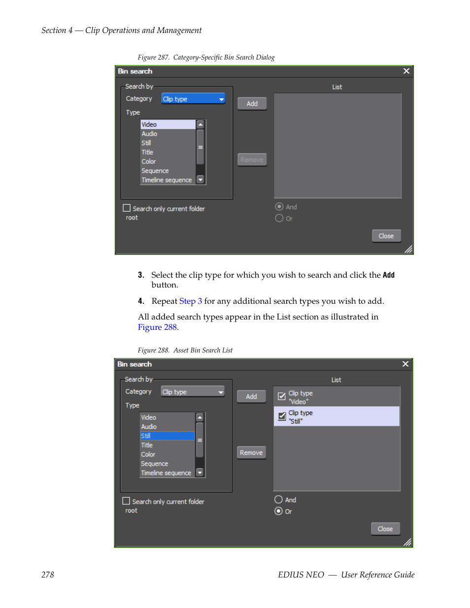 Grass Valley EDIUS Neo 3 User Manual | Page 280 / 802