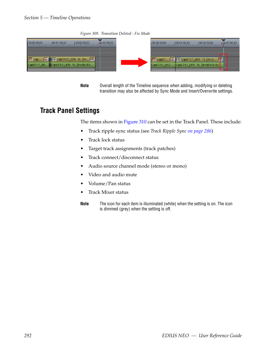 Track panel settings, Figure 309 | Grass Valley EDIUS Neo 3 User Manual | Page 294 / 802