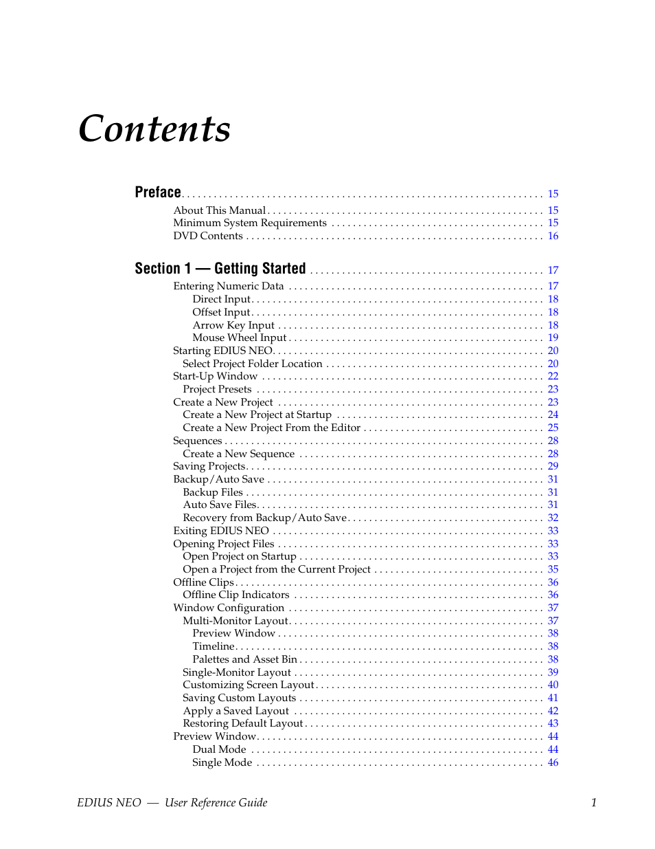 Grass Valley EDIUS Neo 3 User Manual | Page 3 / 802