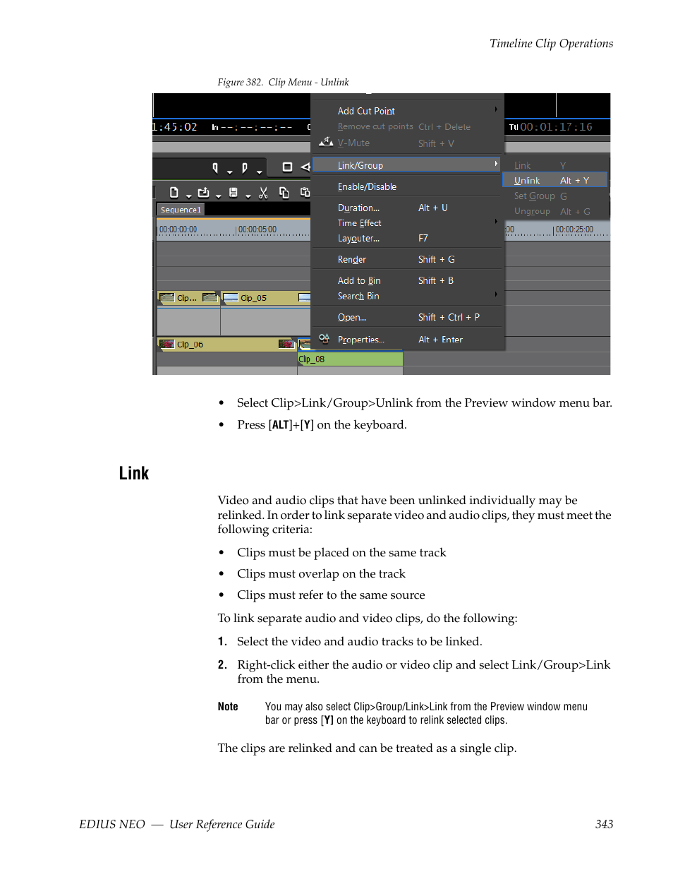 Link, Figure 382 | Grass Valley EDIUS Neo 3 User Manual | Page 345 / 802