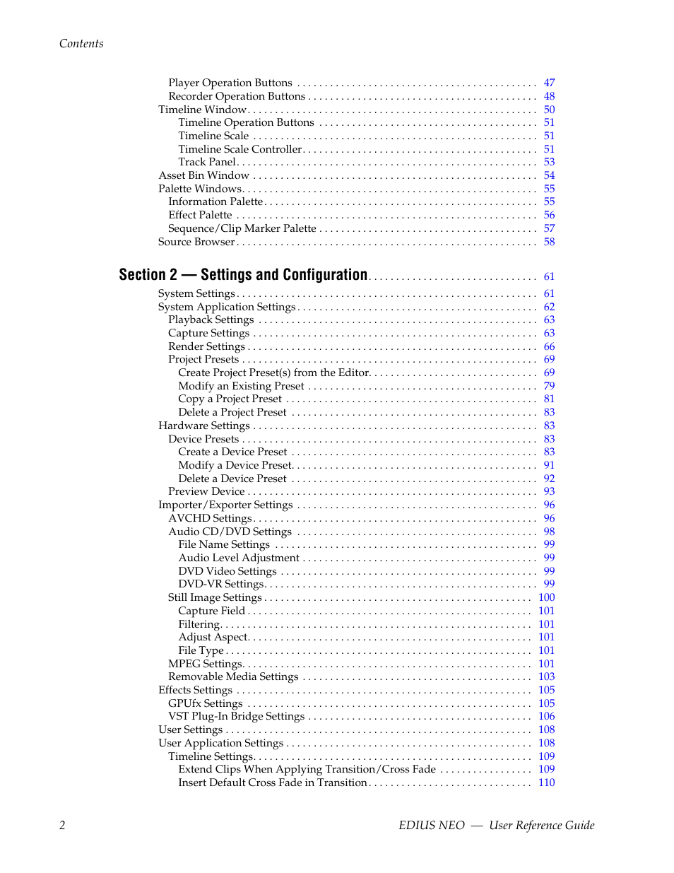 Grass Valley EDIUS Neo 3 User Manual | Page 4 / 802
