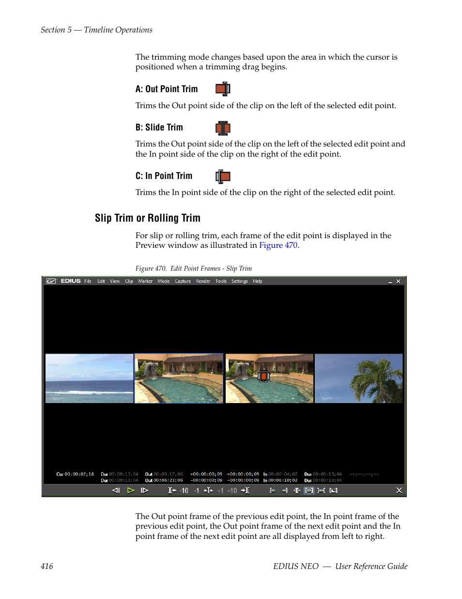 Slip trim or rolling trim | Grass Valley EDIUS Neo 3 User Manual | Page 418 / 802