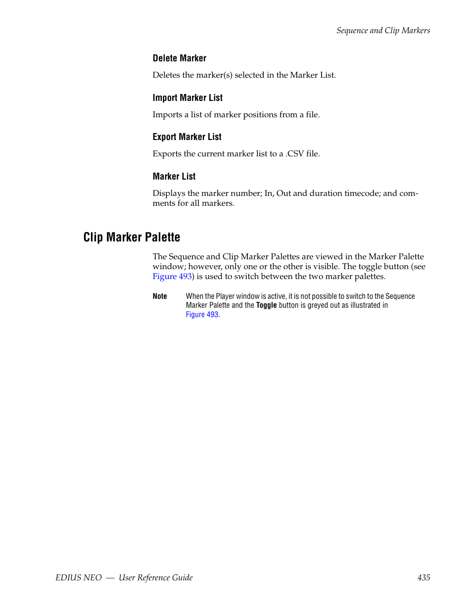 Clip marker palette | Grass Valley EDIUS Neo 3 User Manual | Page 437 / 802