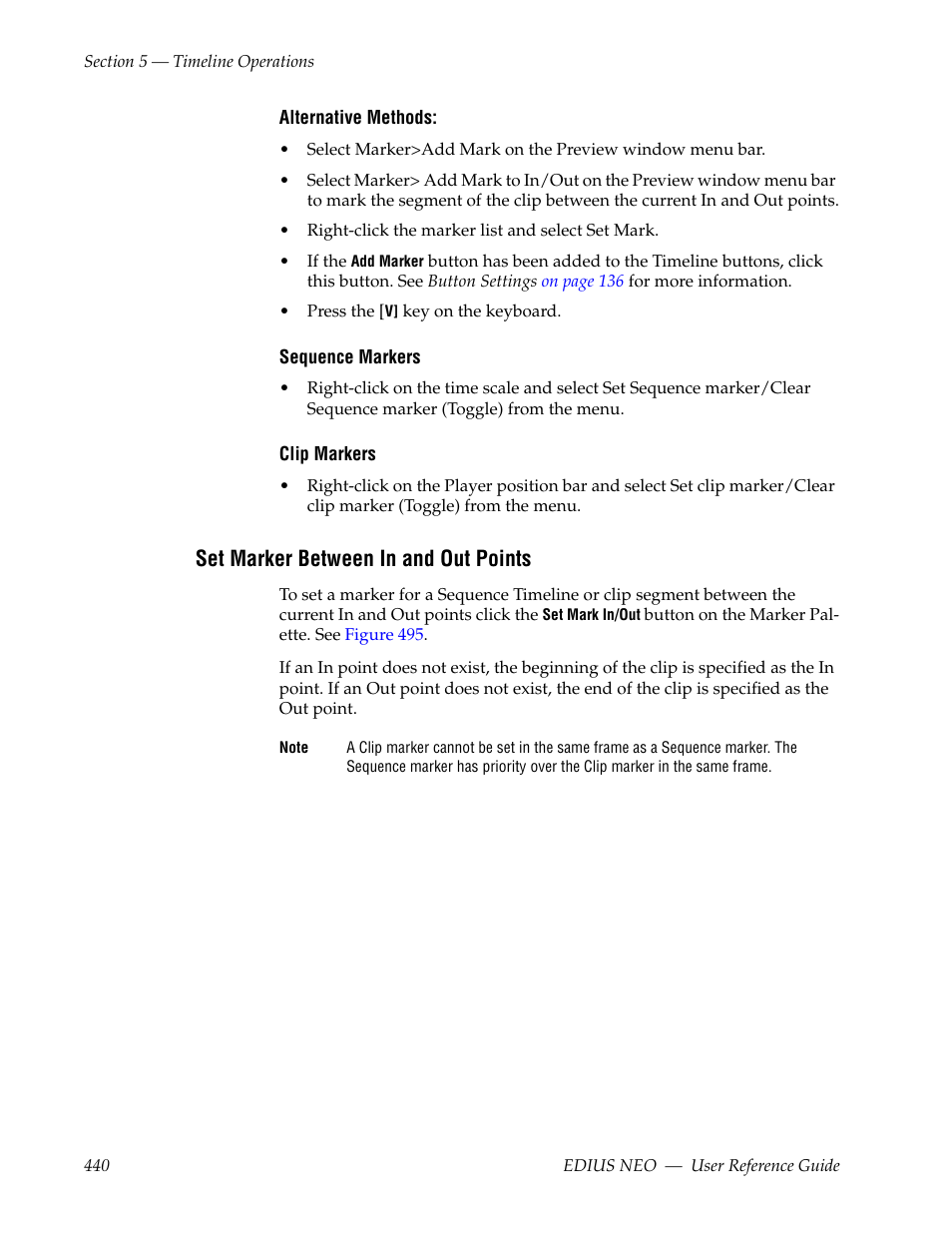 Set marker between in and out points | Grass Valley EDIUS Neo 3 User Manual | Page 442 / 802