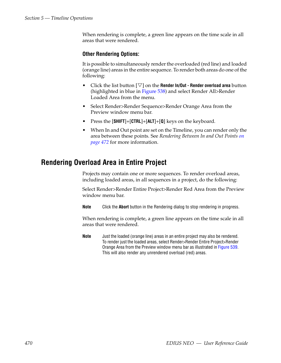 Rendering overload area in entire project | Grass Valley EDIUS Neo 3 User Manual | Page 472 / 802
