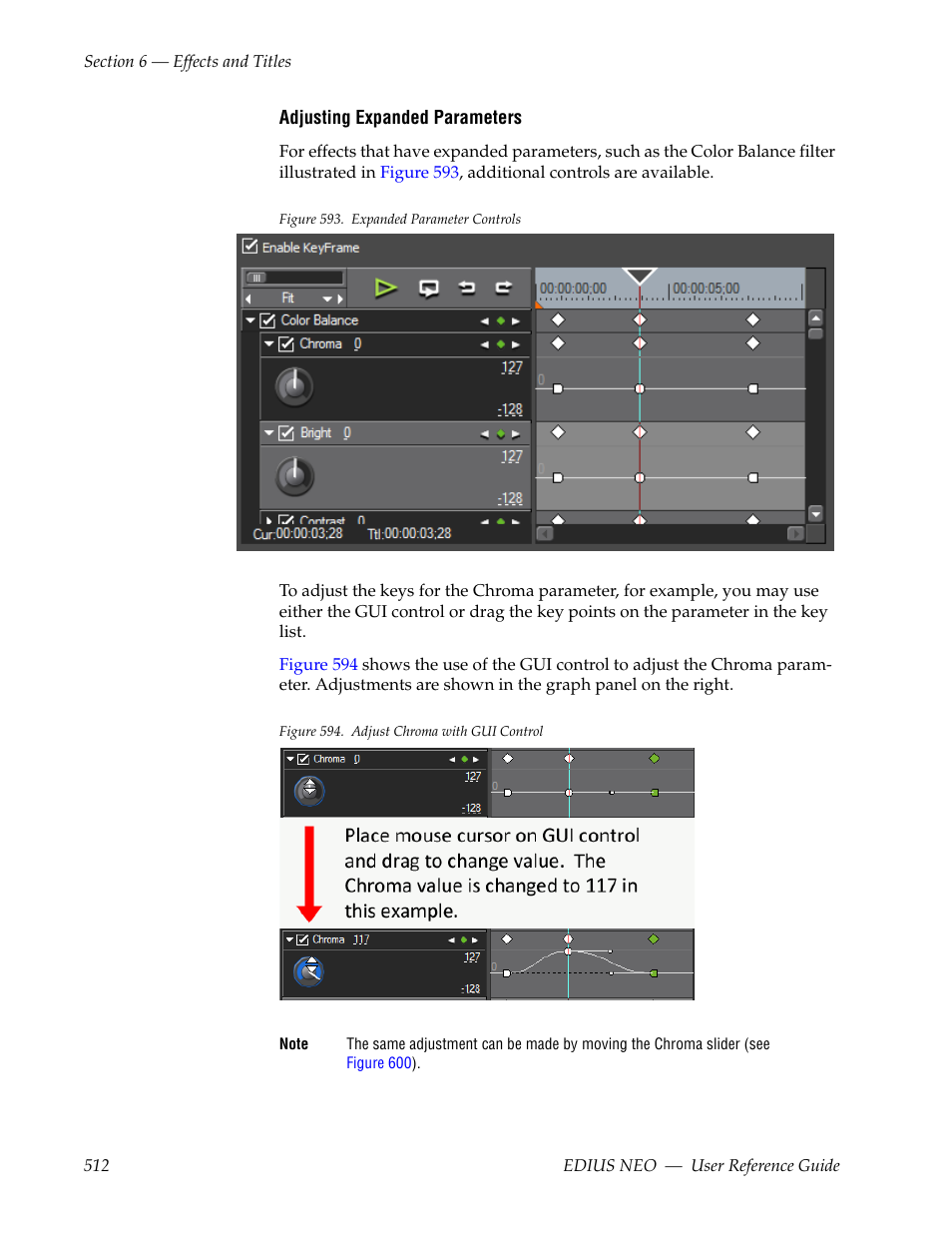 Adjusting expanded parame- ters | Grass Valley EDIUS Neo 3 User Manual | Page 514 / 802