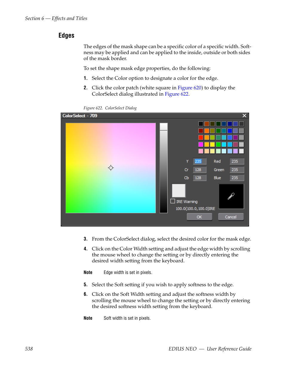 Edges | Grass Valley EDIUS Neo 3 User Manual | Page 540 / 802