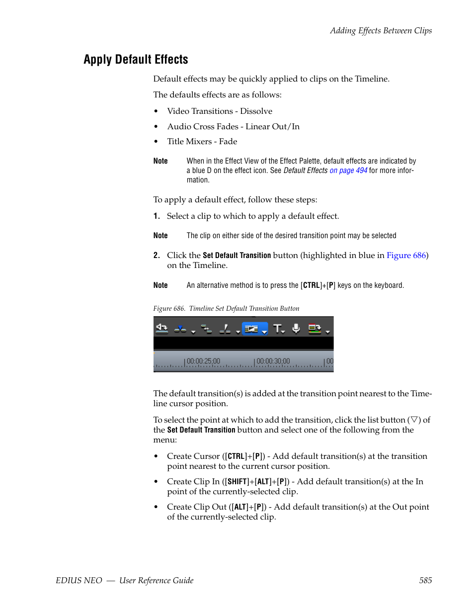 Apply default effects | Grass Valley EDIUS Neo 3 User Manual | Page 587 / 802