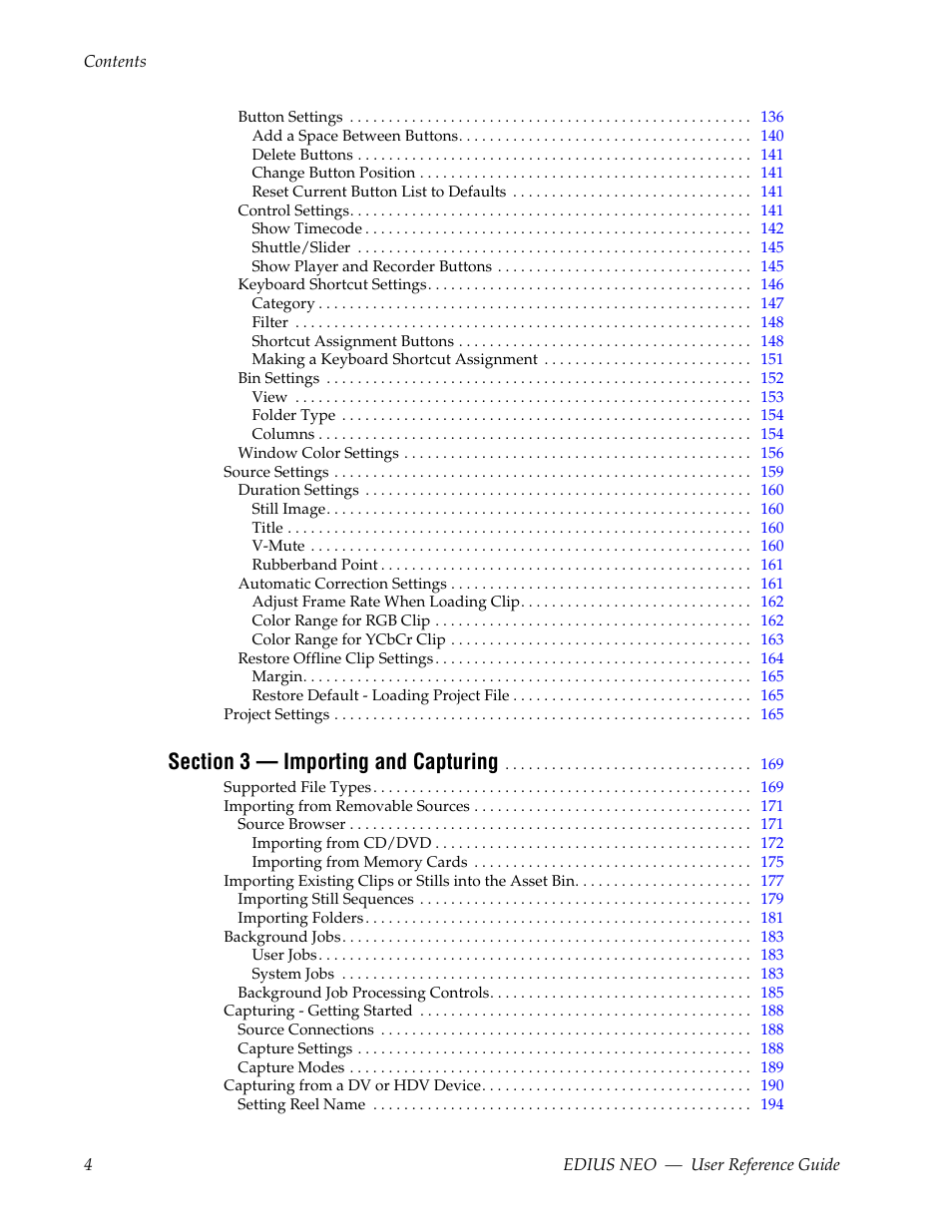 Grass Valley EDIUS Neo 3 User Manual | Page 6 / 802