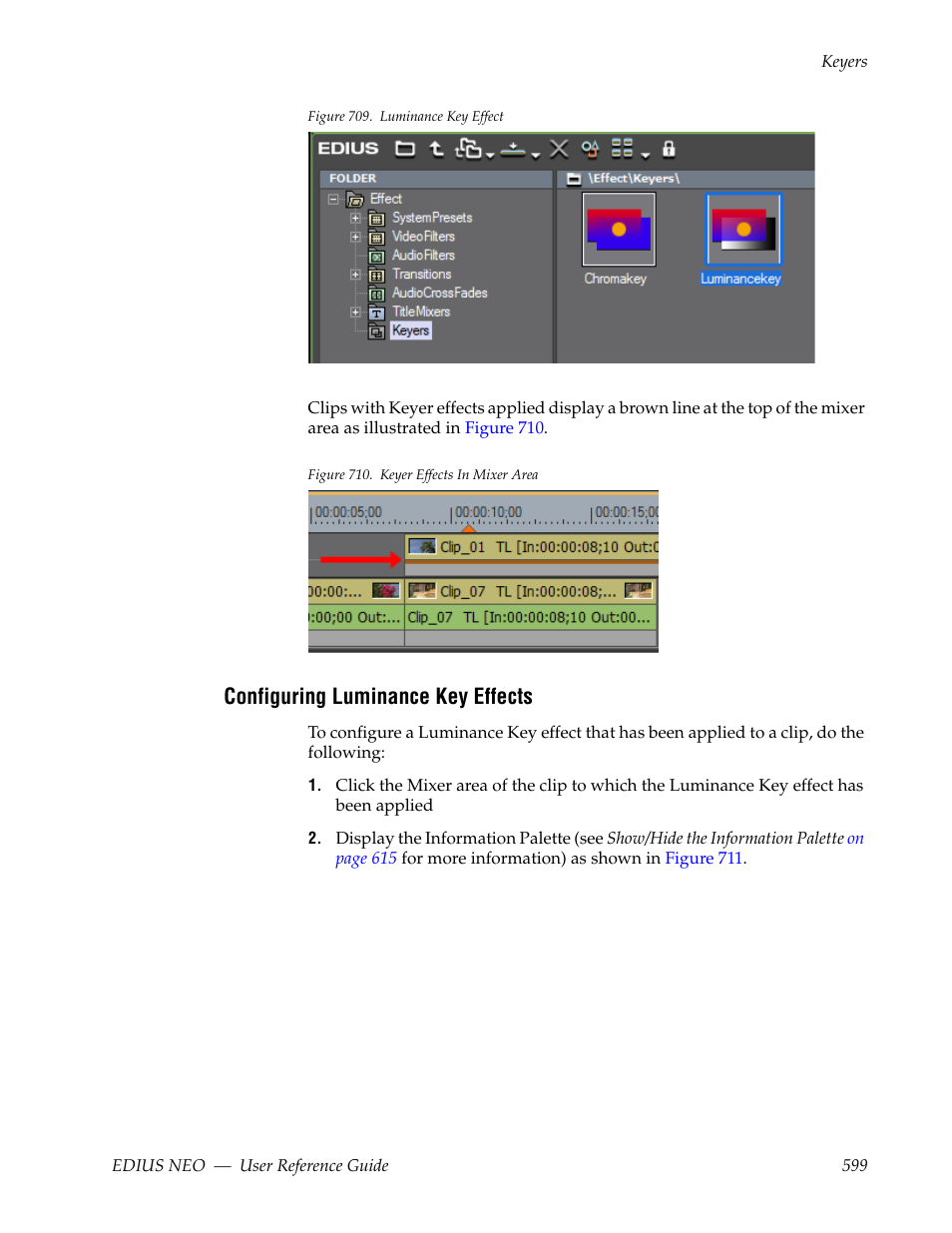 Configuring luminance key effects, Figure 709 | Grass Valley EDIUS Neo 3 User Manual | Page 601 / 802