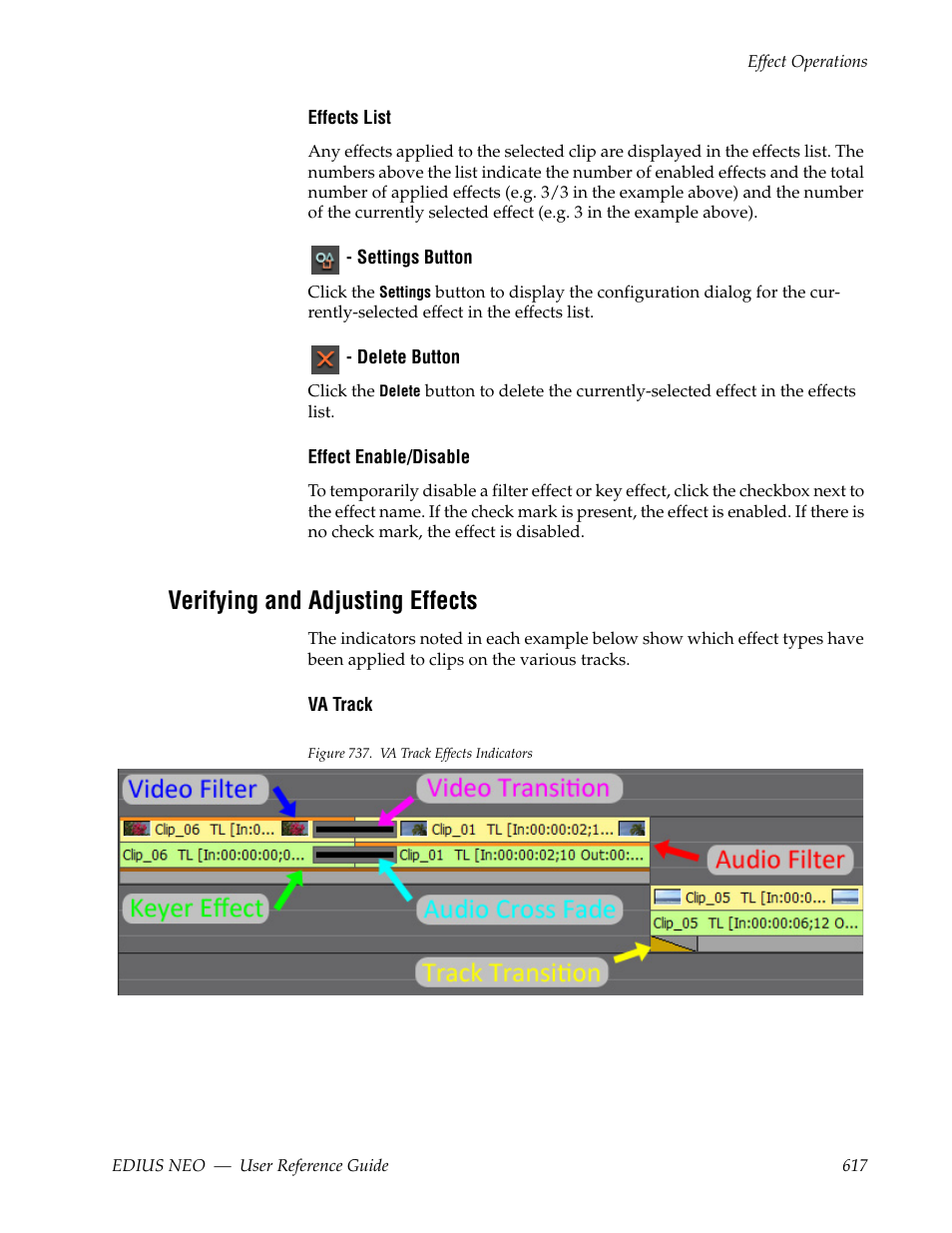Verifying and adjusting effects | Grass Valley EDIUS Neo 3 User Manual | Page 619 / 802