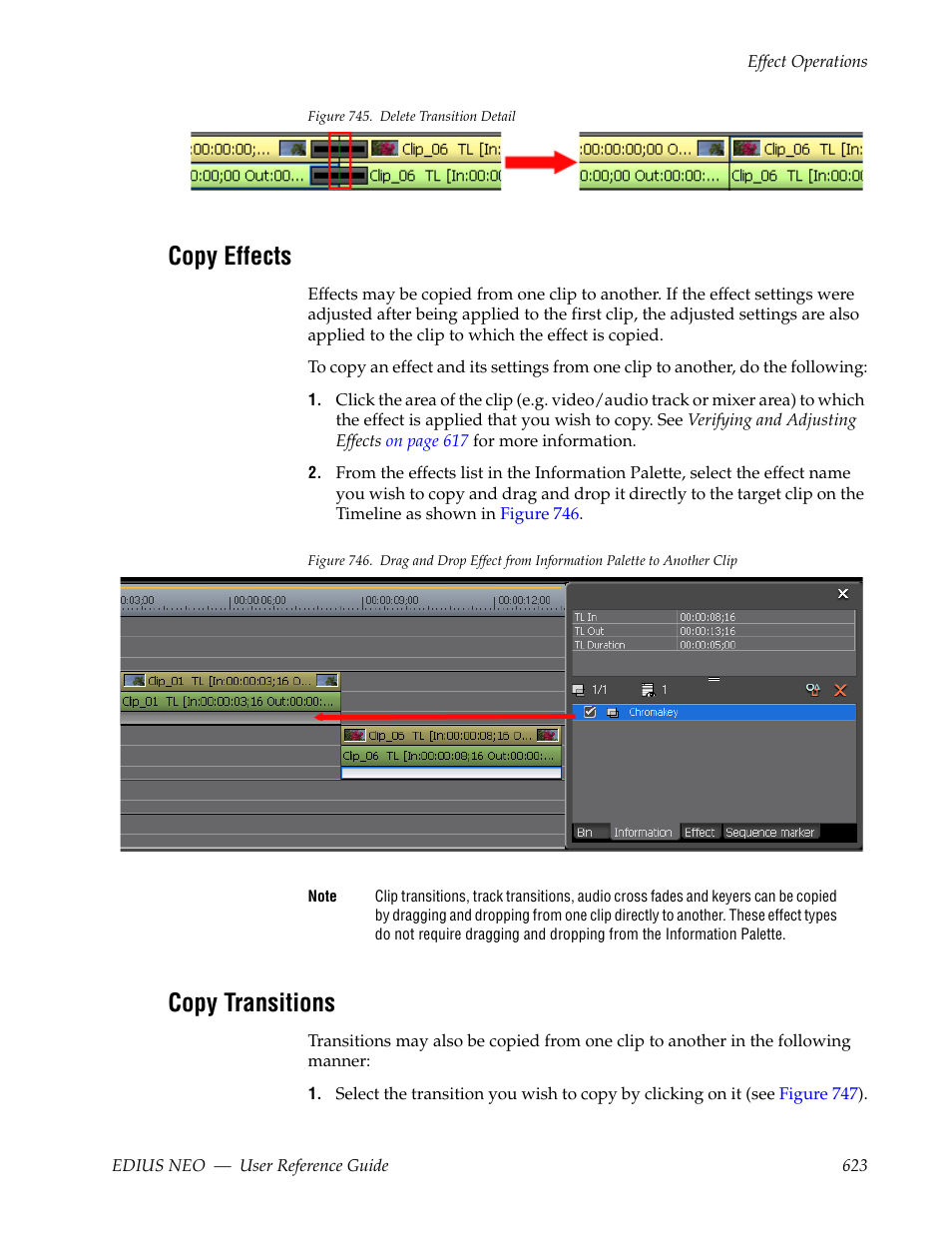 Copy effects, Copy transitions, Figure 745 | Grass Valley EDIUS Neo 3 User Manual | Page 625 / 802