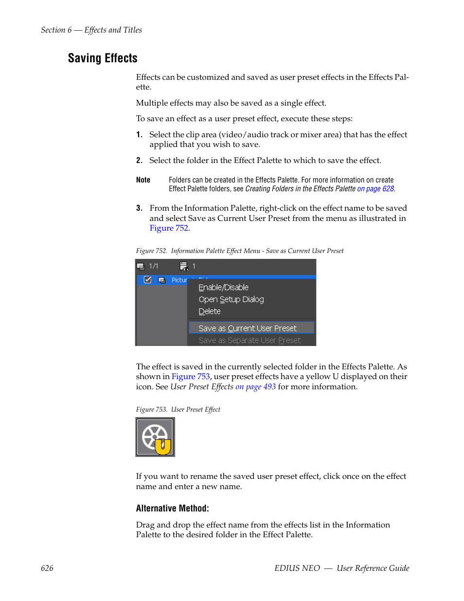 Saving effects | Grass Valley EDIUS Neo 3 User Manual | Page 628 / 802