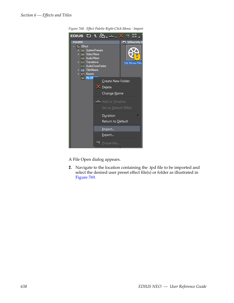 Grass Valley EDIUS Neo 3 User Manual | Page 640 / 802