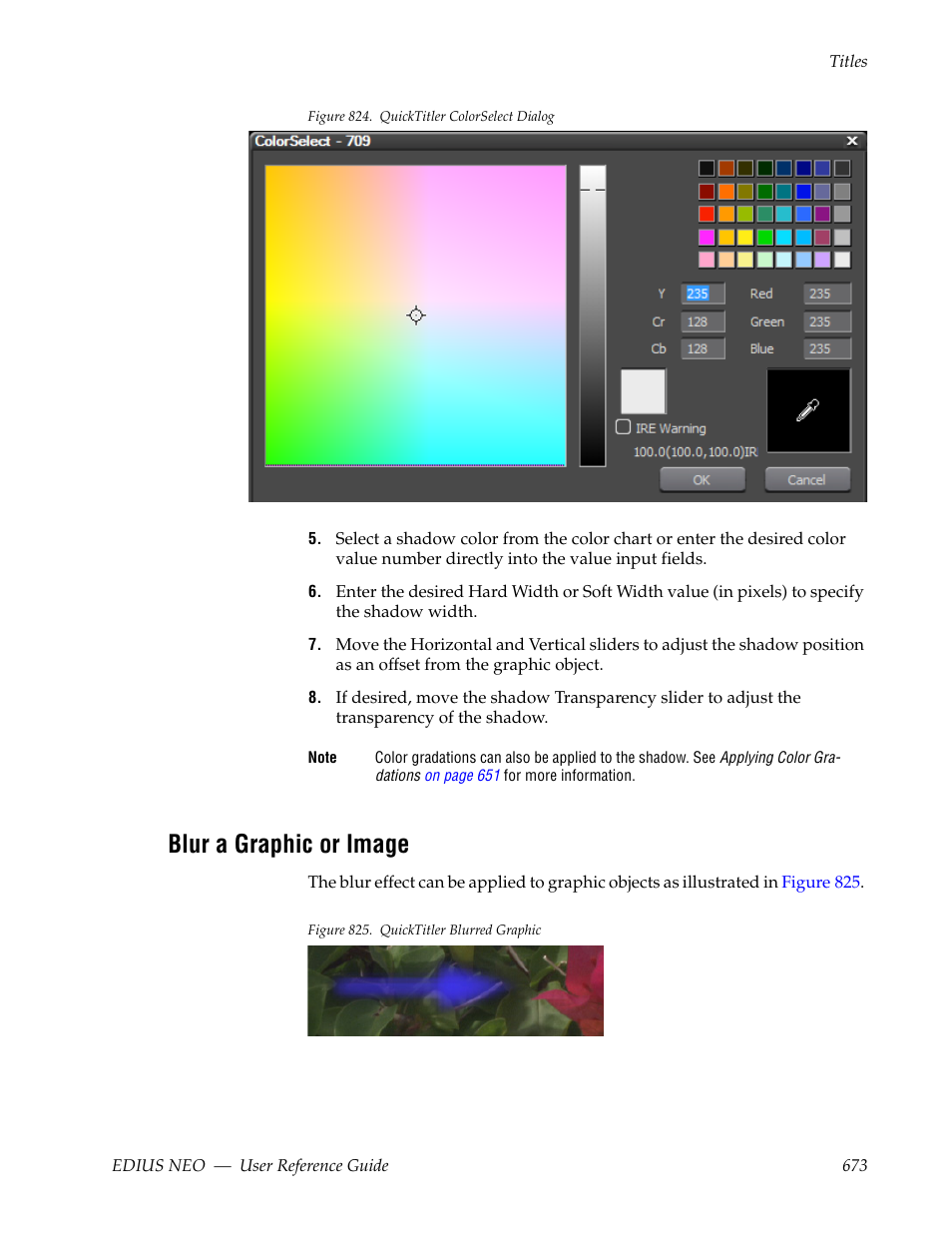 Blur a graphic or image | Grass Valley EDIUS Neo 3 User Manual | Page 675 / 802