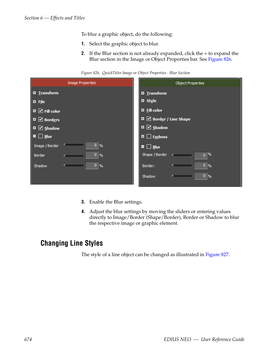 Changing line styles | Grass Valley EDIUS Neo 3 User Manual | Page 676 / 802