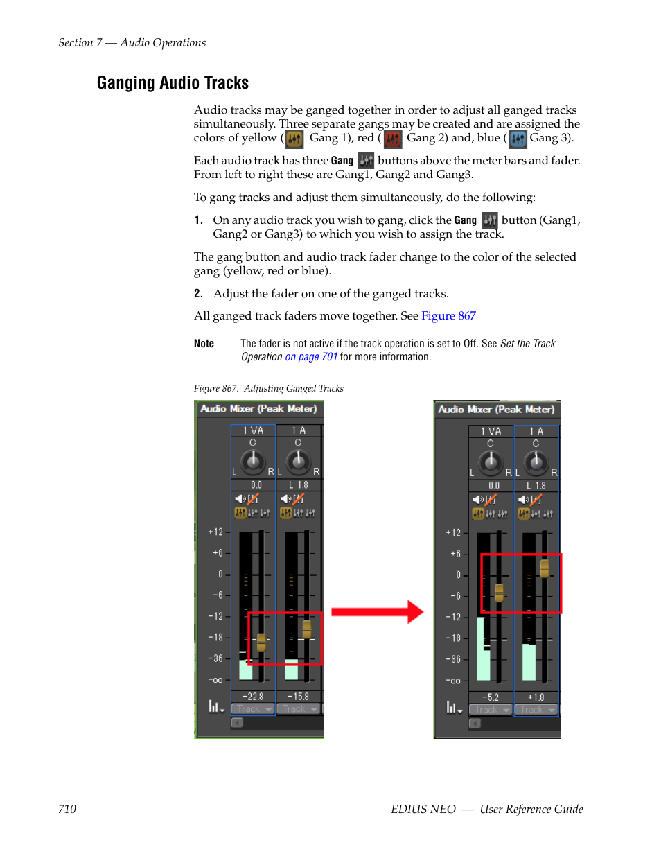 Ganging audio tracks | Grass Valley EDIUS Neo 3 User Manual | Page 712 / 802